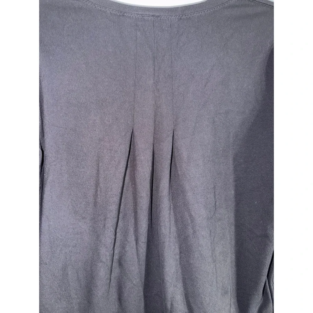 Lululemon Modal Pleated Back Long Sleeve Shirt dark gray size 4 thumb holes